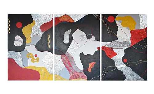 Triptyque mural Philia