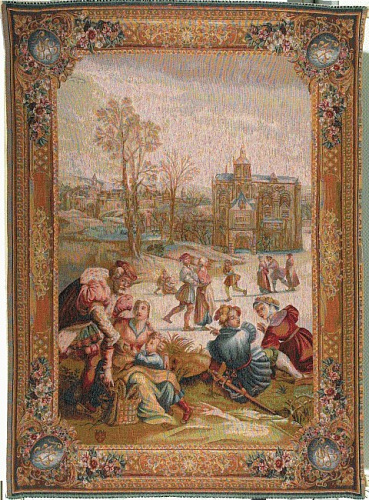 Tapisserie Patineur ou Hiver