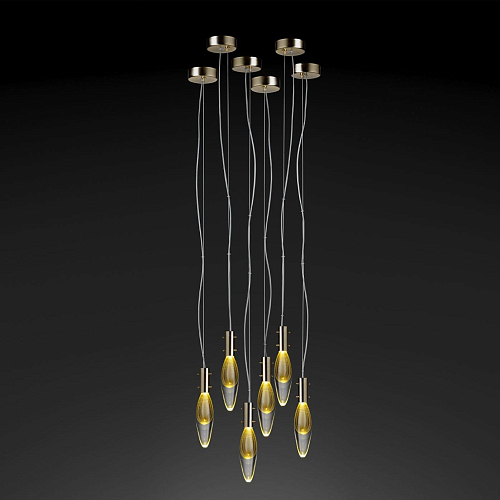 Suspension Murano Gouttes 6 Lumières