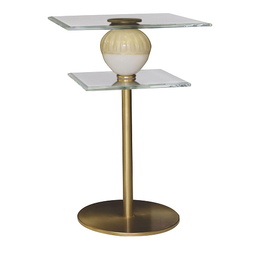 Table d'appoint en verre de Murano