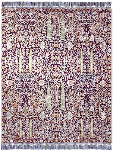 Tapis de luxe Jardin de Pins Violet