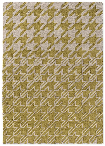 Tapis d’extérieur TB Houndstooth Moutarde