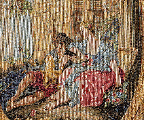 Tapisserie Sérénade, Style François Boucher