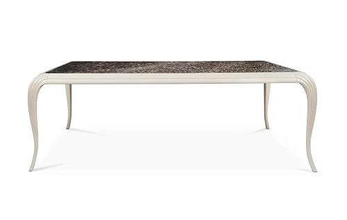 Table de Salle à Manger Merveille Plateau Plumes Exotiques