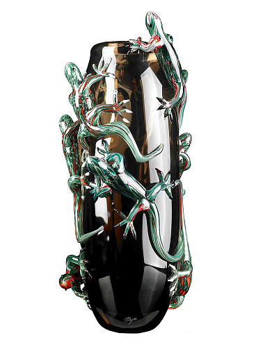 Grand vase Geckos