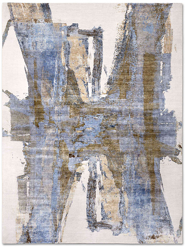 Tapis tissé main Gris Rouille