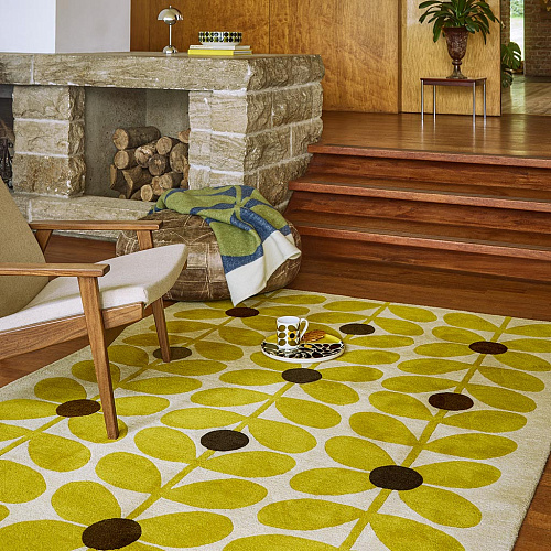 Sixties Stem Yellow Tapis