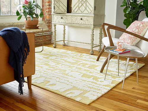 Tapis Waterwave Rayé Citron 39906