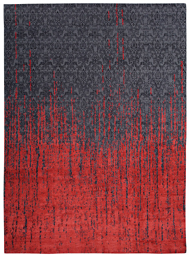 Tapis Roma Vendetta Gris Rouge