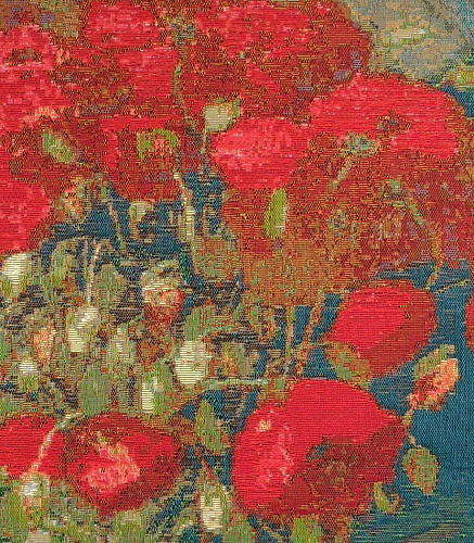 Tapisserie Vase aux Coquelicots, Van Gogh