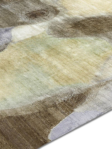 Tapis fait main de luxe Olive