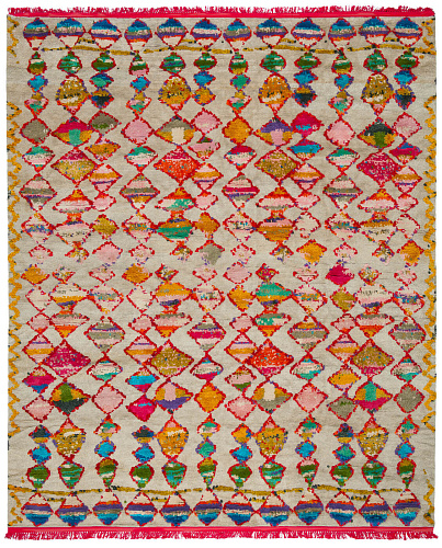 Tapis Trame Perdue 14 Multicolore Gris Argenté