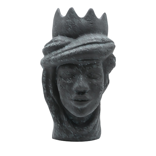 Sculpture Tête De Maure Grise