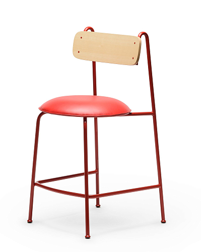 Chaise de Bar Lena SG-65 Frêne Rouge