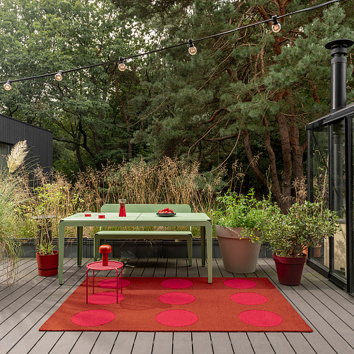 Tapis d’extérieur Festival Dots Rouge