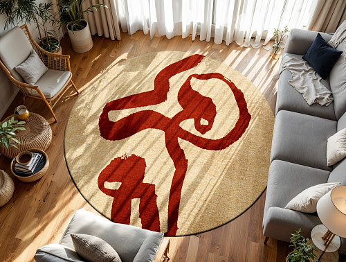 Tapis Ribbon «Imperial Red» 9847 Rond