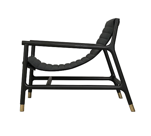 Fauteuil lounge noir Joyce