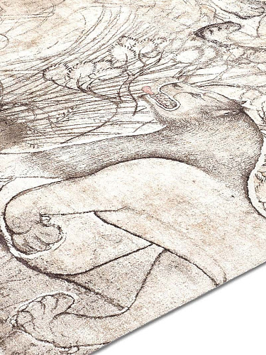Tapis tissé main Deux Lions