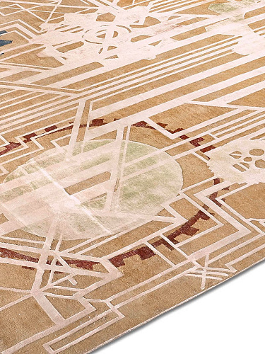 Tapis fait main de luxe Couleur Silencieuse
