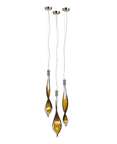 Suspension Murano Feuilles 3 Lumières