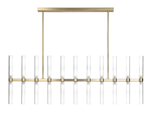 Lustre Tubes en Verre Rectangulaire