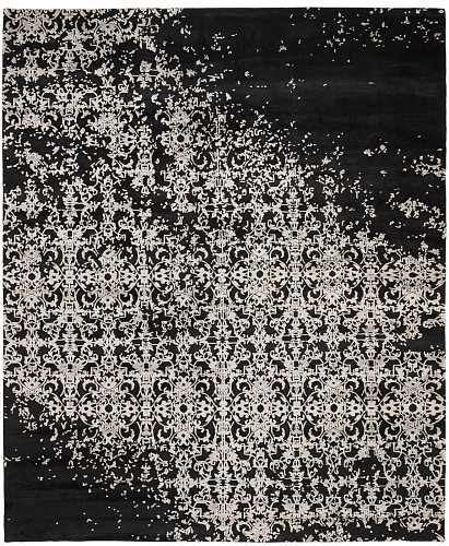 Tapis Milano Raved Noir et Blanc