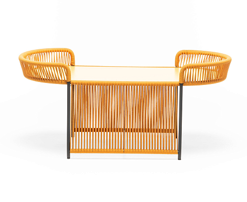 Table Basse de Jardin Ovale Jaune Altana OV