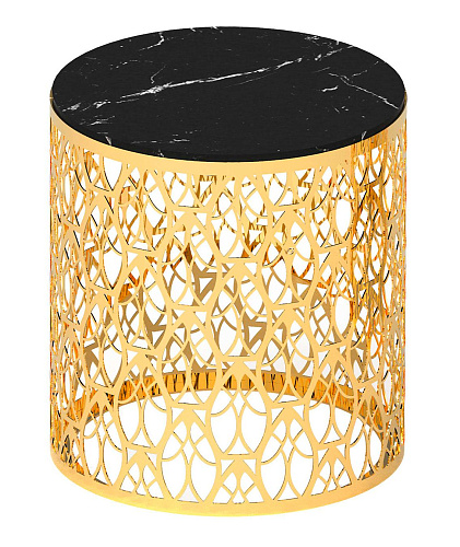 Table d'appoint dorée Cabaret