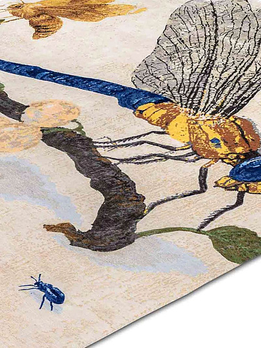 Tapis tissé main Libellule