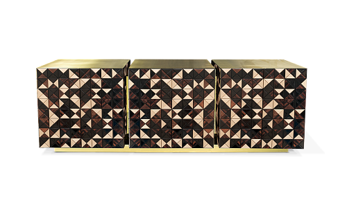Buffet en Noyer Mosaic