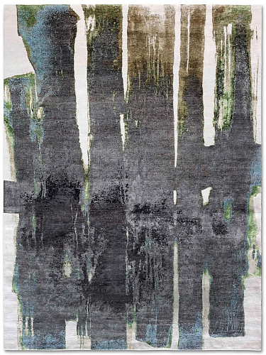 Tapis No. 04 Noir sur Beige