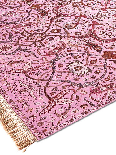 Tapis noué main Heriz Rose Luxe