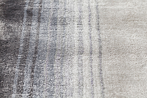 Tapis en Viscose Lichen Tissé à la Main