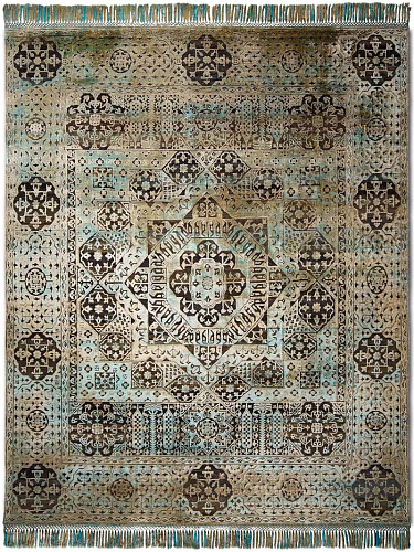 Tapis de luxe Vert Mix