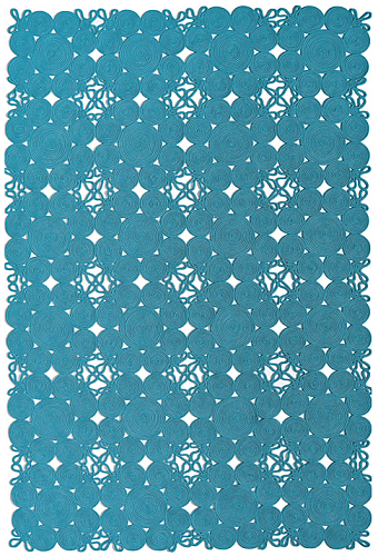Tapis Alyssa Join Bleu Sarcelle