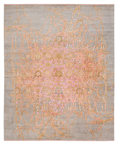 Tapis Bidjar Muted 2 Marron Rose
