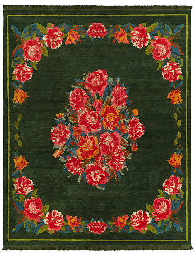 Tapis Sofianka Vert Foncé
