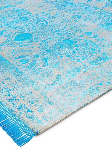 Tapis de luxe Bleu Électrique