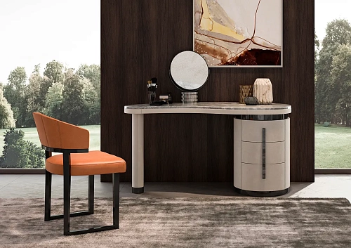 Miroir de Table avec Base en Marbre