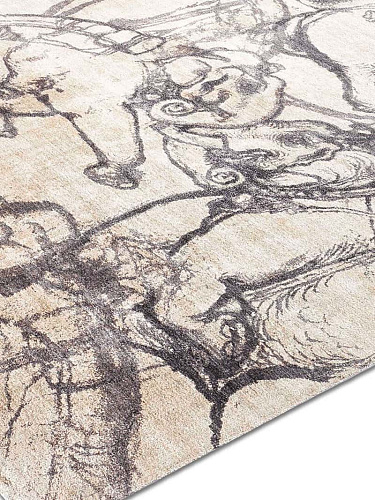 Tapis tissé main Éléphants