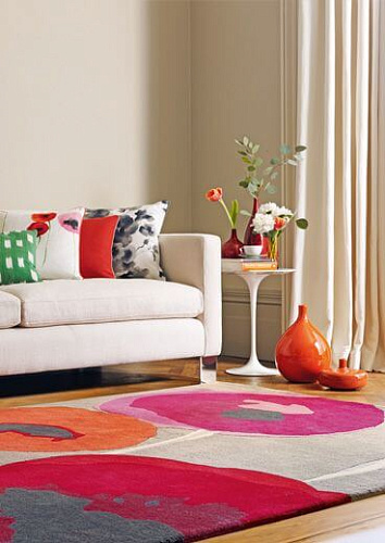 Tapis Coquelicots Rouges