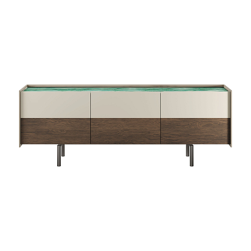 Buffet Acadea à trois portes en verre