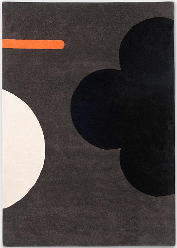 Tapis Geo Flower Graphite