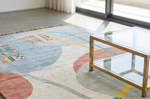 Tapis Playful Orbits Blue