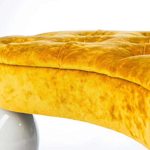 Banc Carlos jaune moutarde