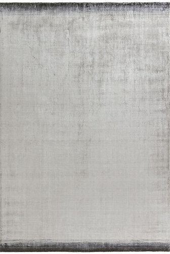 Tapis en Viscose Lichen Tissé à la Main