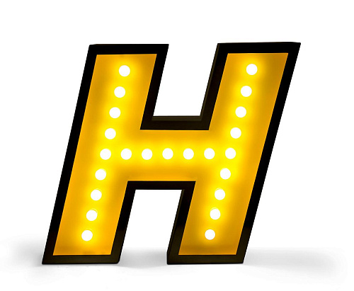Lettre Lumineuse Heavenly H