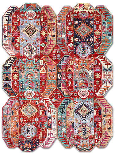 Tapis fait main de luxe Multiforme
