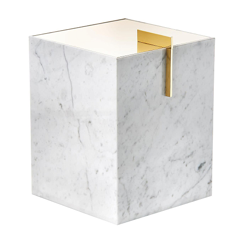 Corbeille Marbre de Carrare Dorée à l'Or 24 Carats