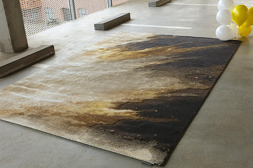 Tapis Feu ton brûlant